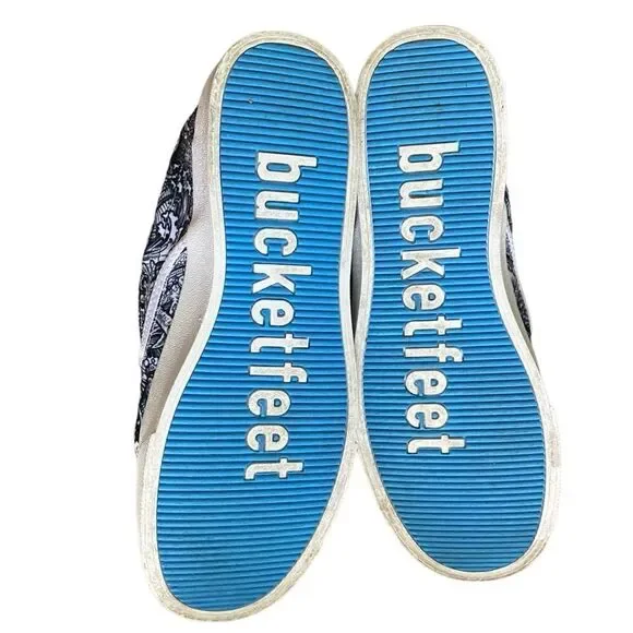 Unisex bucketfeet Canvas Slip-on Sneakers Men's 9.5 Women's 11 - Picture 7 of 8